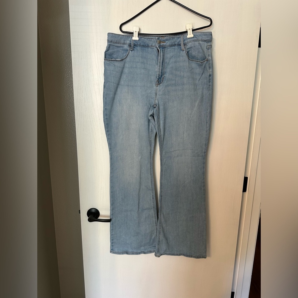 Old Navy Light Blue Denim Flare Jeans